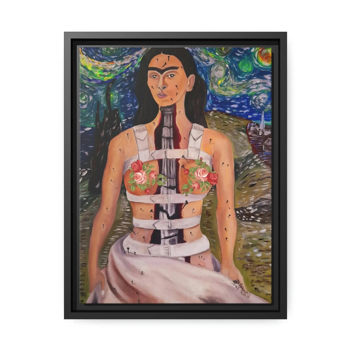 Canvas Wall Art Matte With Frame & Eco- Friendly FRIDA Londecor