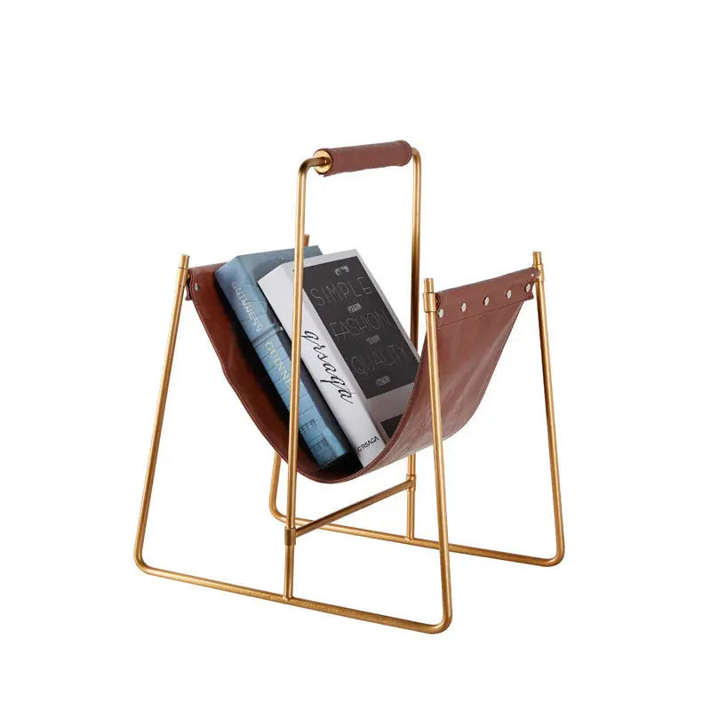 Office Leather Magazine Storage Rack Londecor
