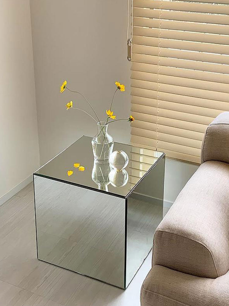 Mirror Acrylic Cube Coffee Table Londecor