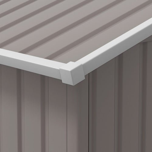 Garden Storage Shed with Base, Light Grey