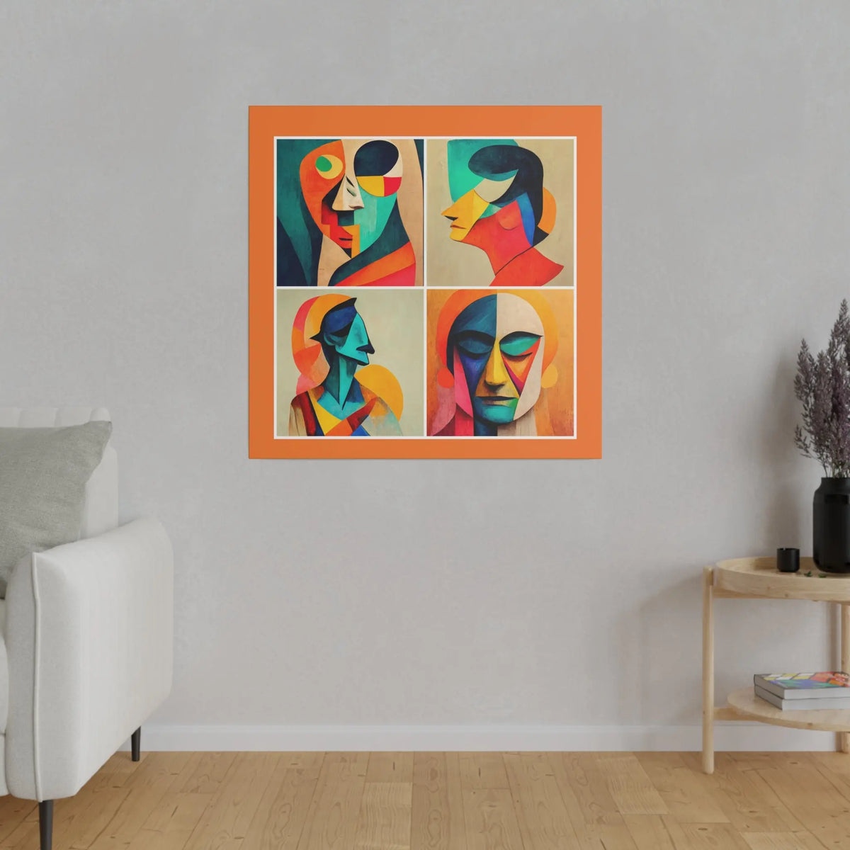 Abstract Faces Wall Art Printify
