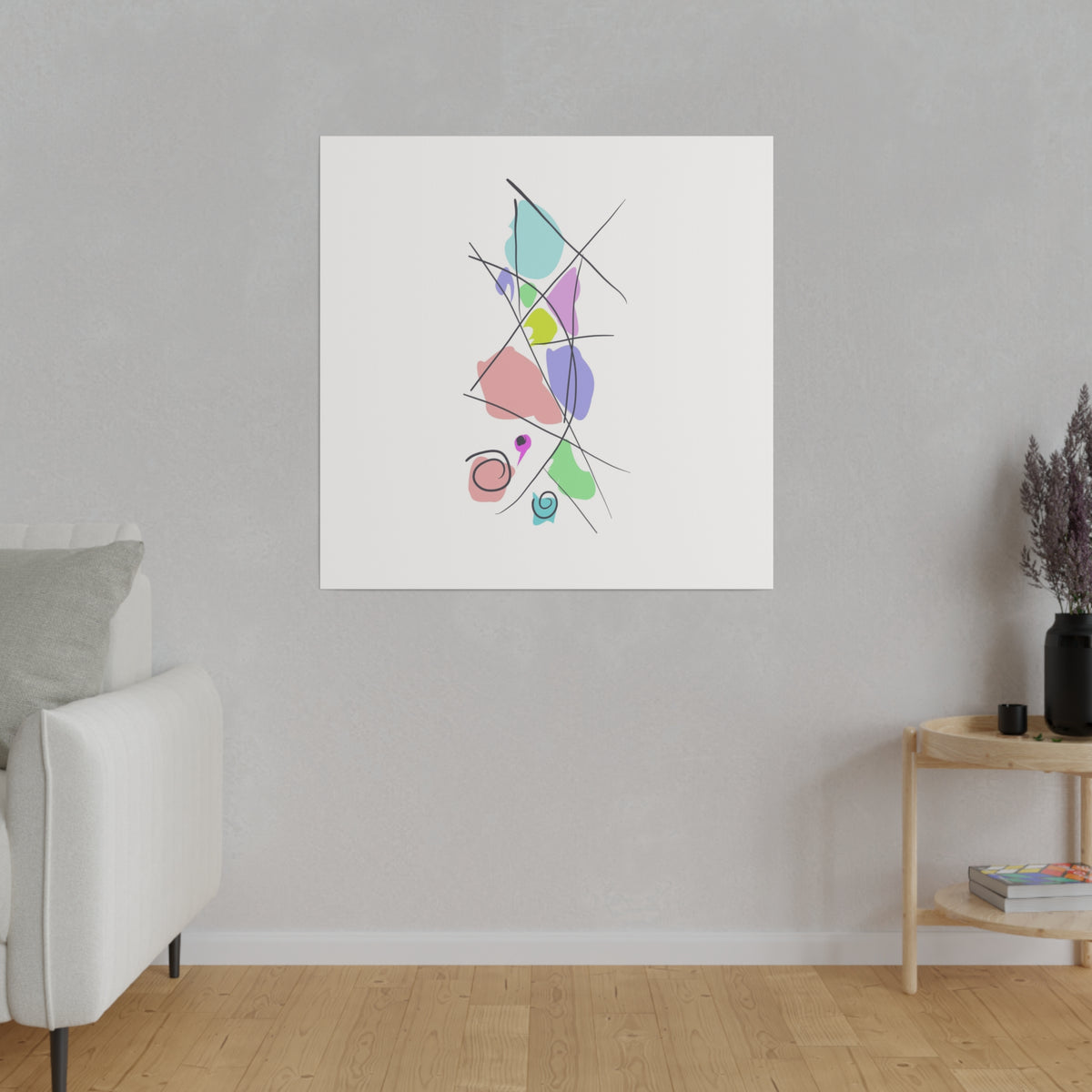 Pastels & Doodles Wall Art Printify