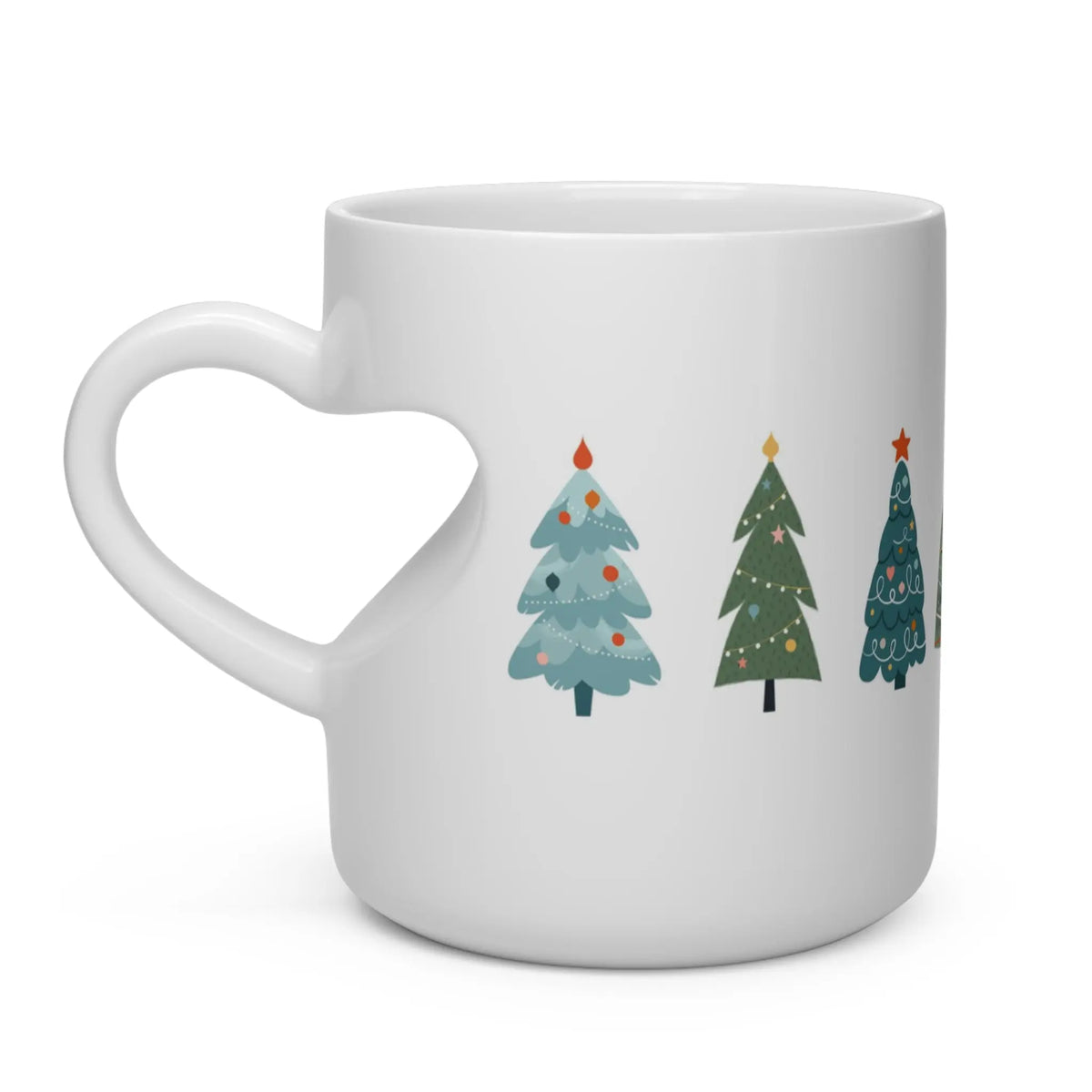 Christmas gifts,Heart Shape Mug Printify