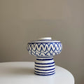 Striped Art Vase Londecor