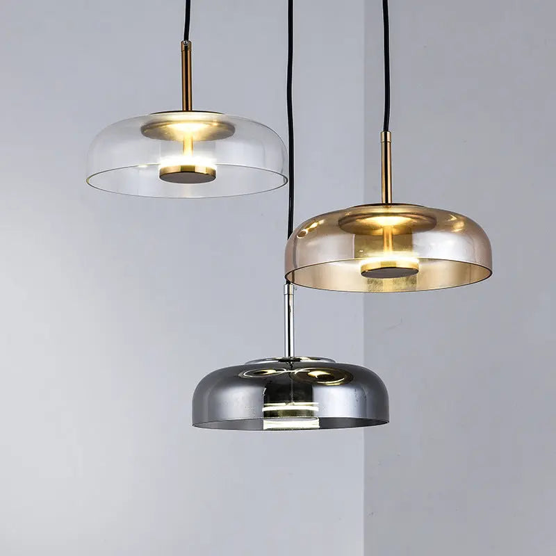 Italian Minimalist Glass Bedroom Bedside Chandelier Londecor