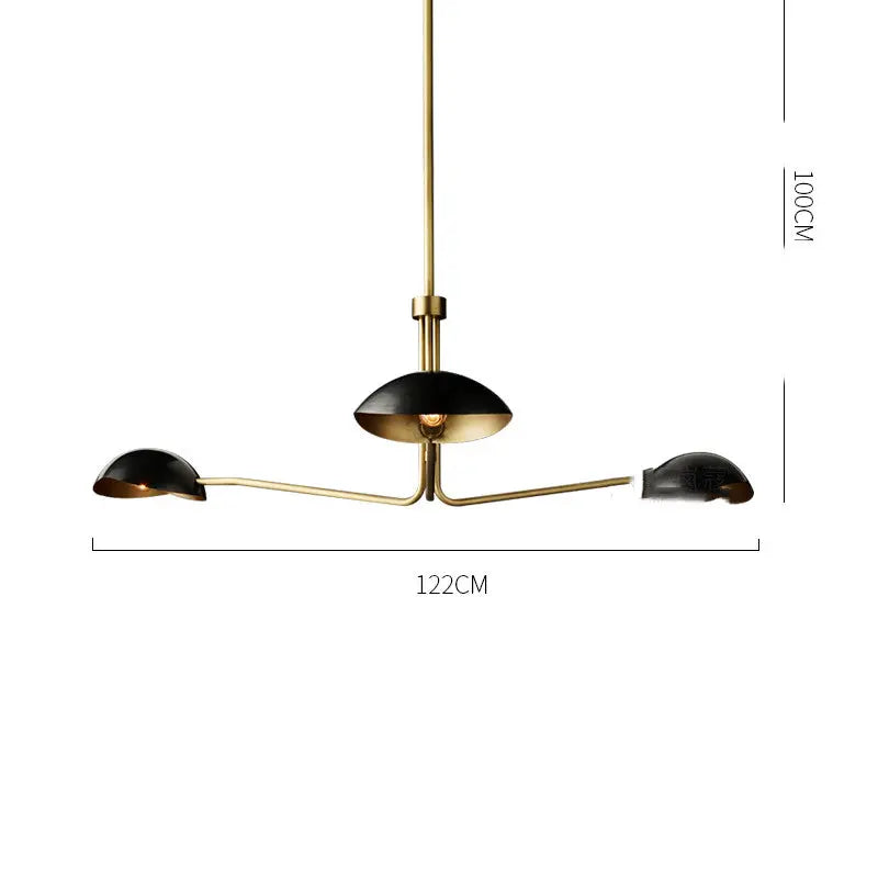 Minimalist Full Copper Creative Fashion Chandelier Londecor