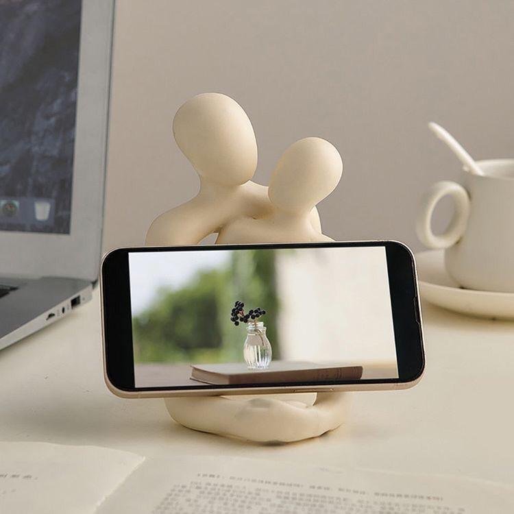 Loving Couple Statue - A Timeless Modern Home Decor Accent For Bookshelves, Office Desks, And Nightstands Valentine's Day Gift