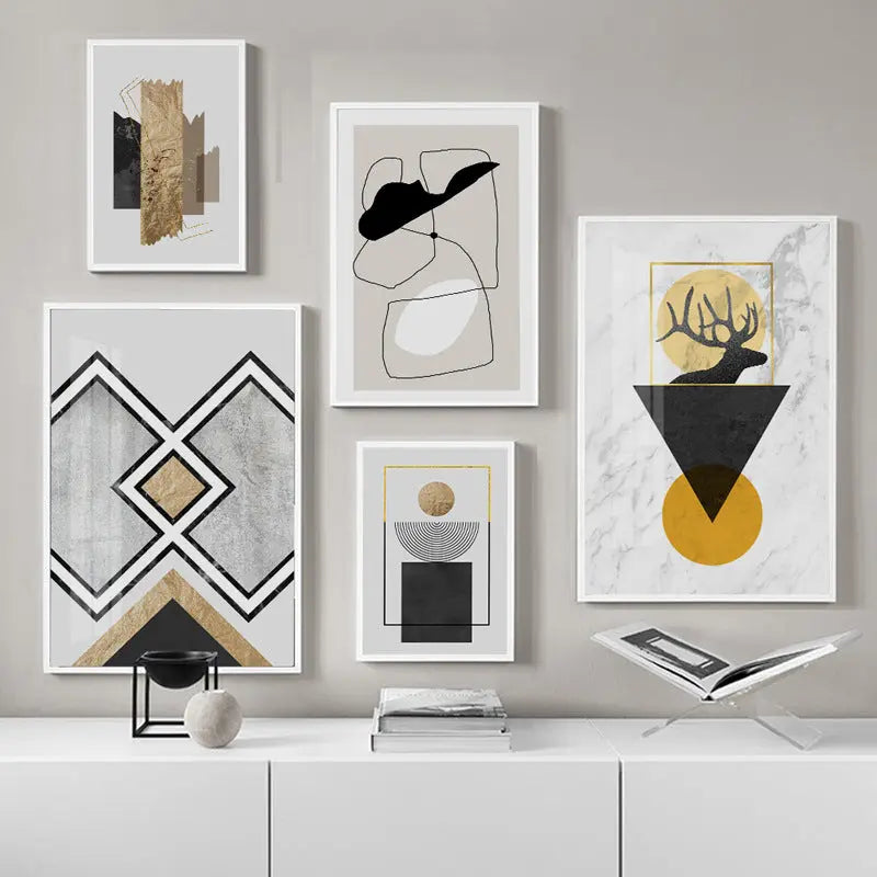 Modern Minimalist Living Room Decoration Painting Nordic Murals Londecor