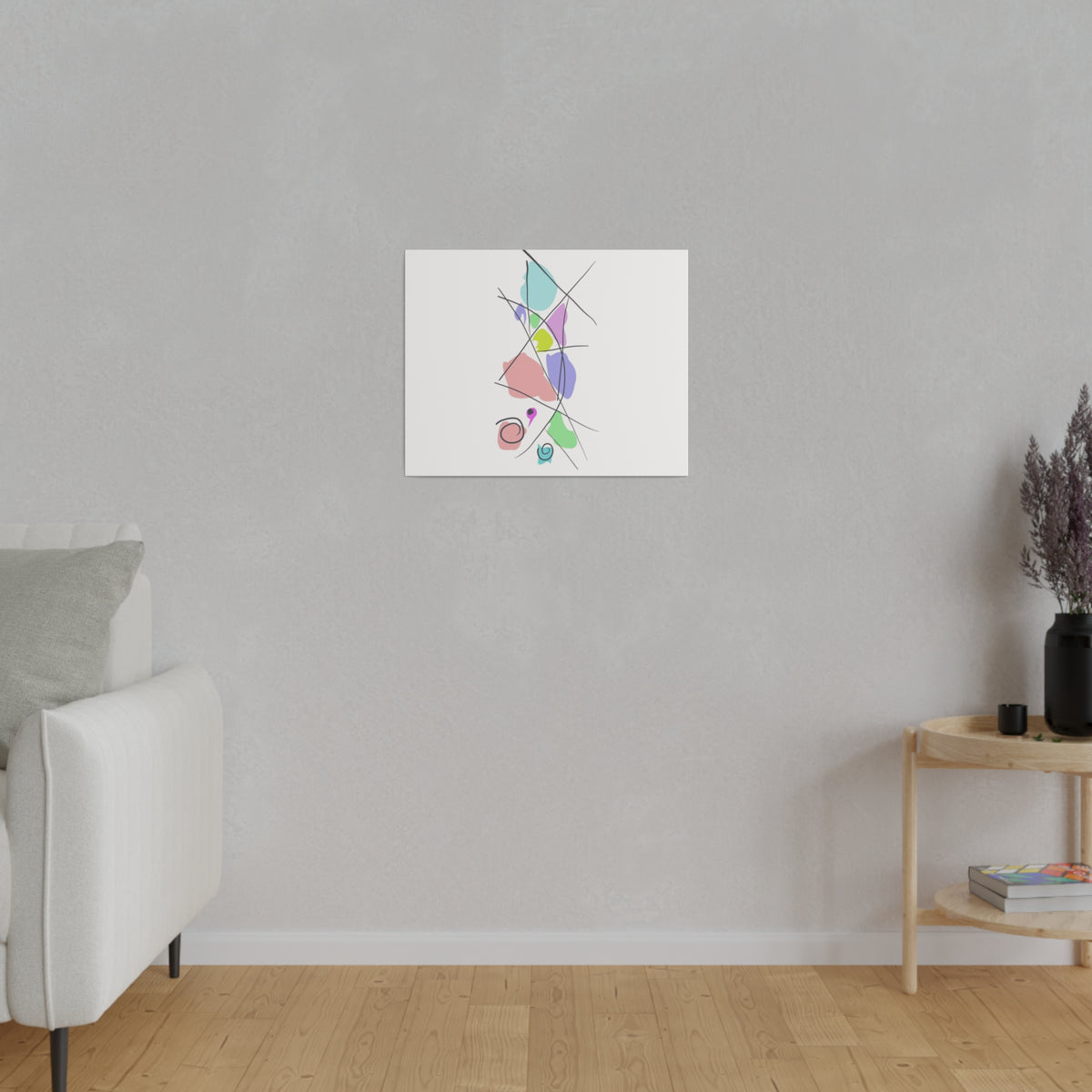 Pastels & Doodles Wall Art Printify