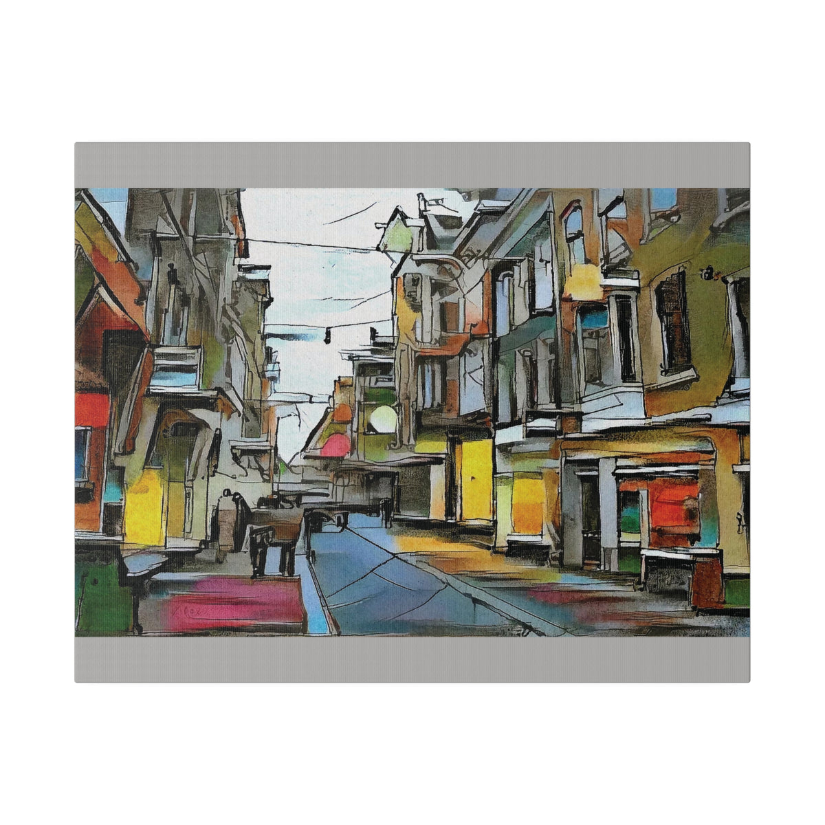 On The High Street Canvas Printify