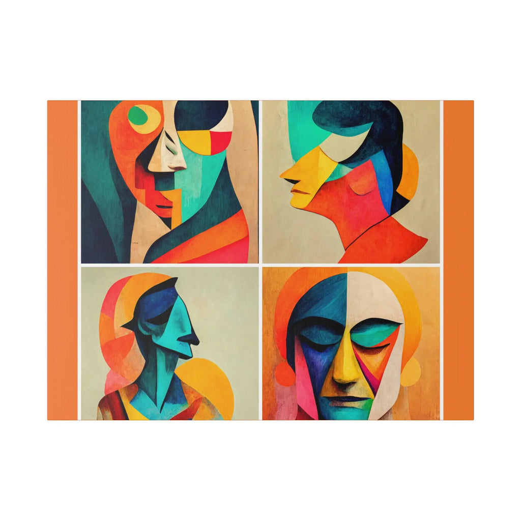 Abstract Faces Wall Art Printify