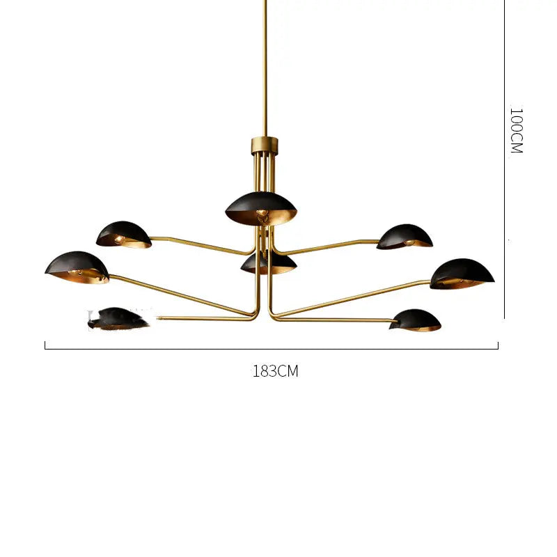 Minimalist Full Copper Creative Fashion Chandelier Londecor