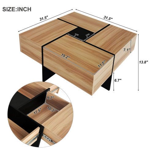 Coffee Table with Hidden Storage