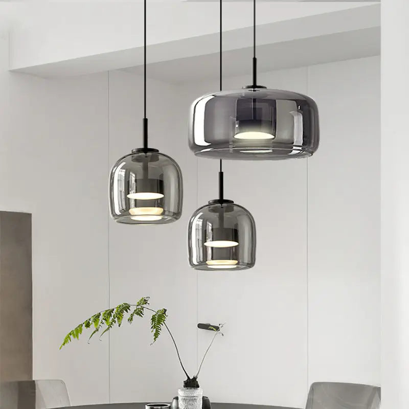 Italian Minimalist Glass Bedroom Bedside Chandelier Londecor