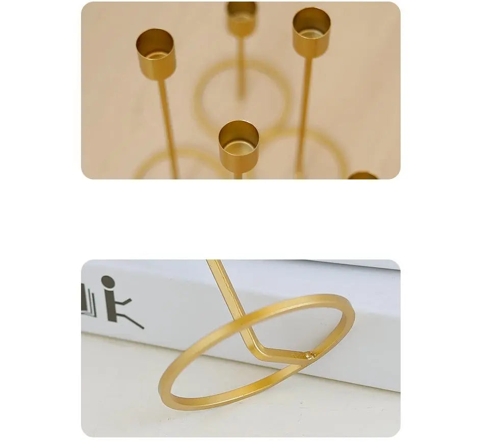 Nordic candlestick gold candlestick Londecor