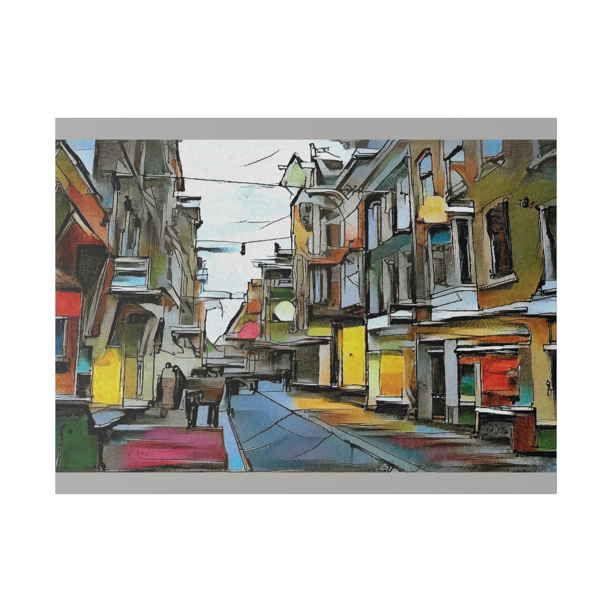 On The High Street Canvas Printify