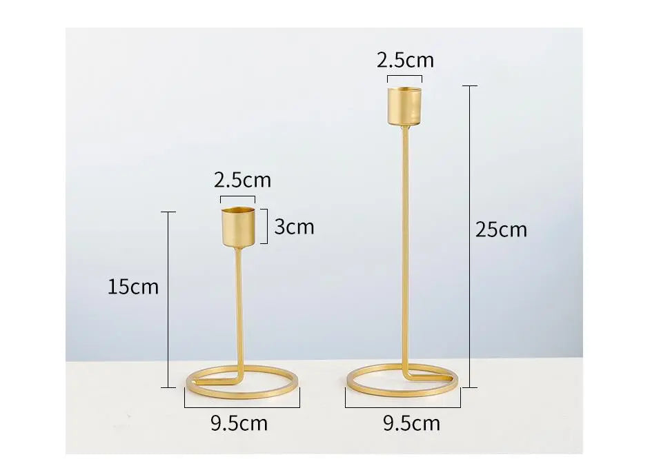Nordic candlestick gold candlestick Londecor