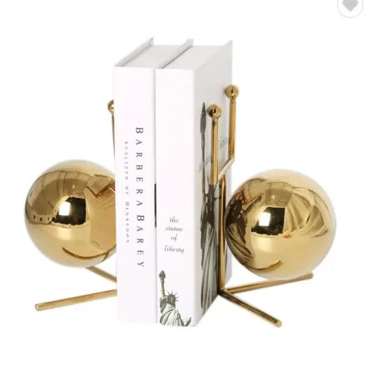 Office Decorative Stainless Steel Bookends Metal Craft Londecor