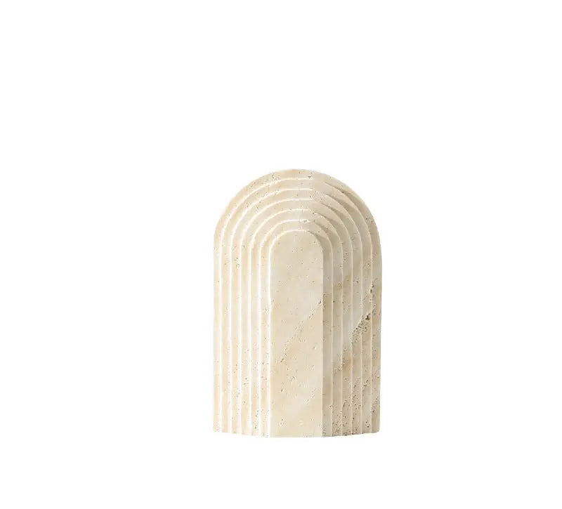 Natural Travertine Arched Porch Ornament Londecor
