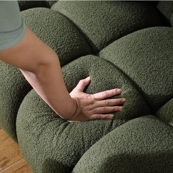 Forest Green Designer Sofa – Elegant Comfort