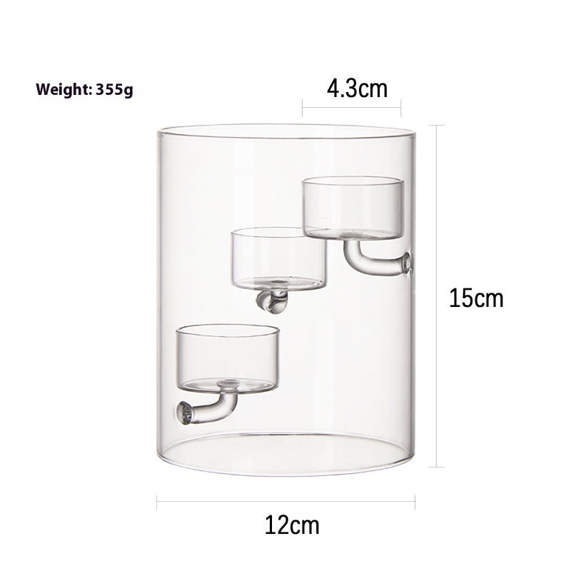 Glass Candle Holder