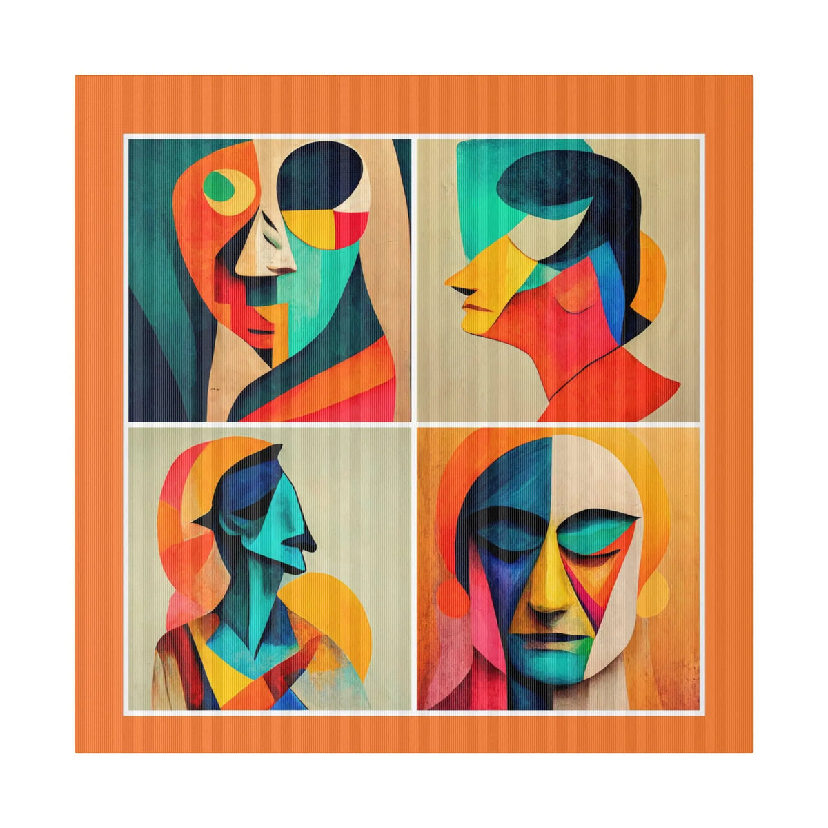 Abstract Faces Wall Art Printify