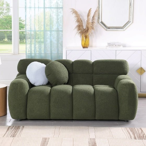 Forest Green Designer Sofa – Elegant Comfort