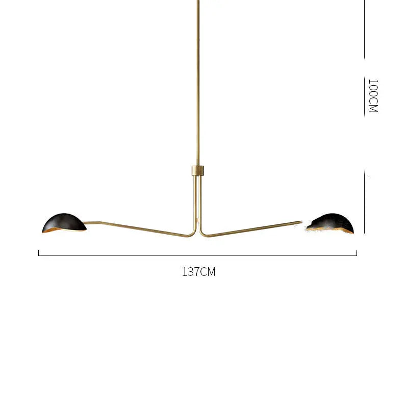 Minimalist Full Copper Creative Fashion Chandelier Londecor