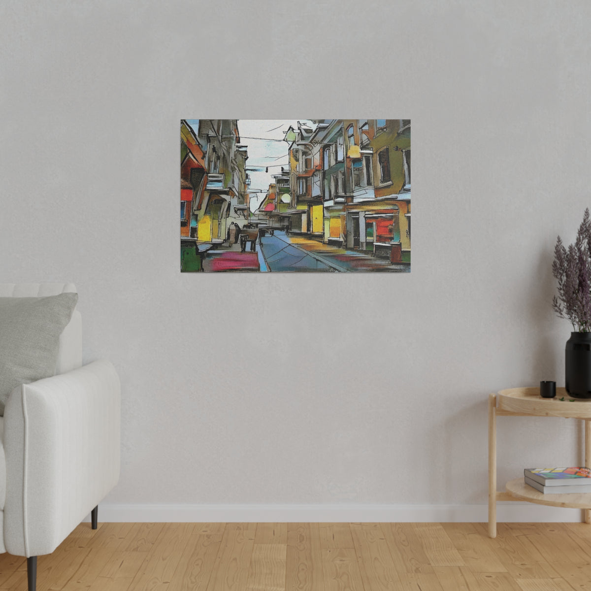 On The High Street Canvas Printify