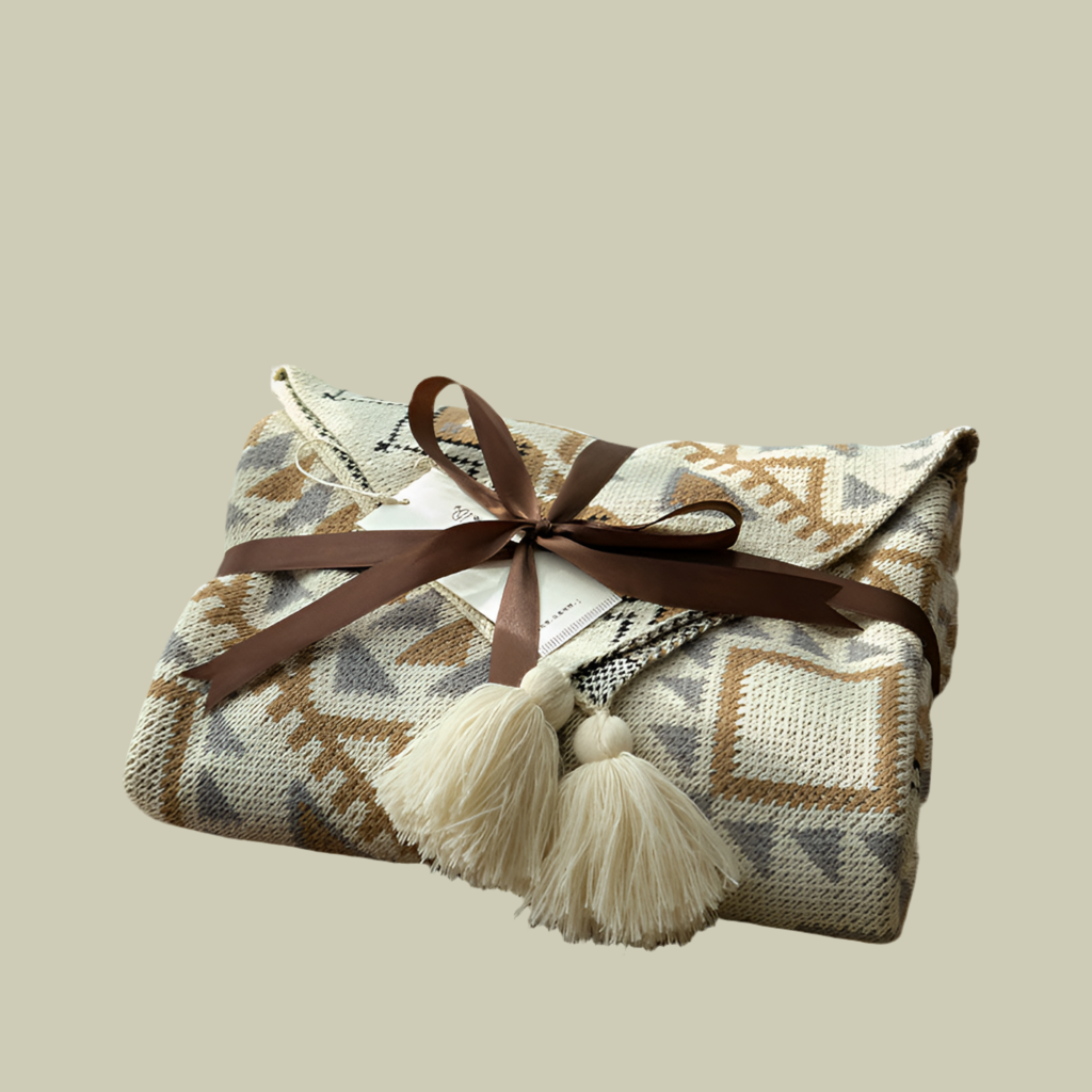 Knitted Bohemian throws