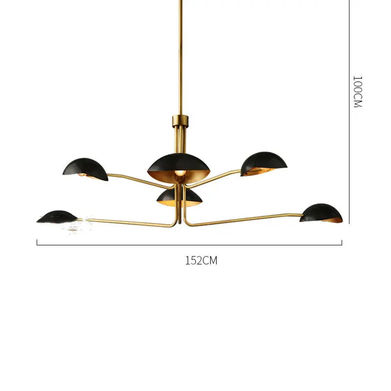 Minimalist Full Copper Creative Fashion Chandelier Londecor