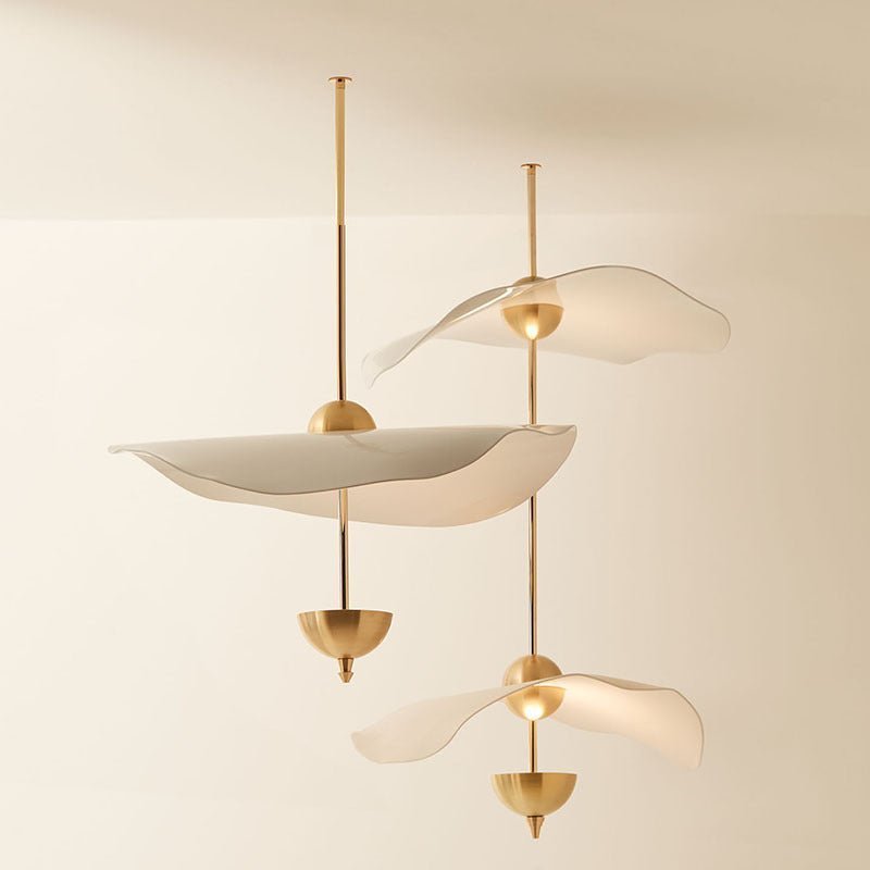 Acrylic Lotus Leaf Chandelier