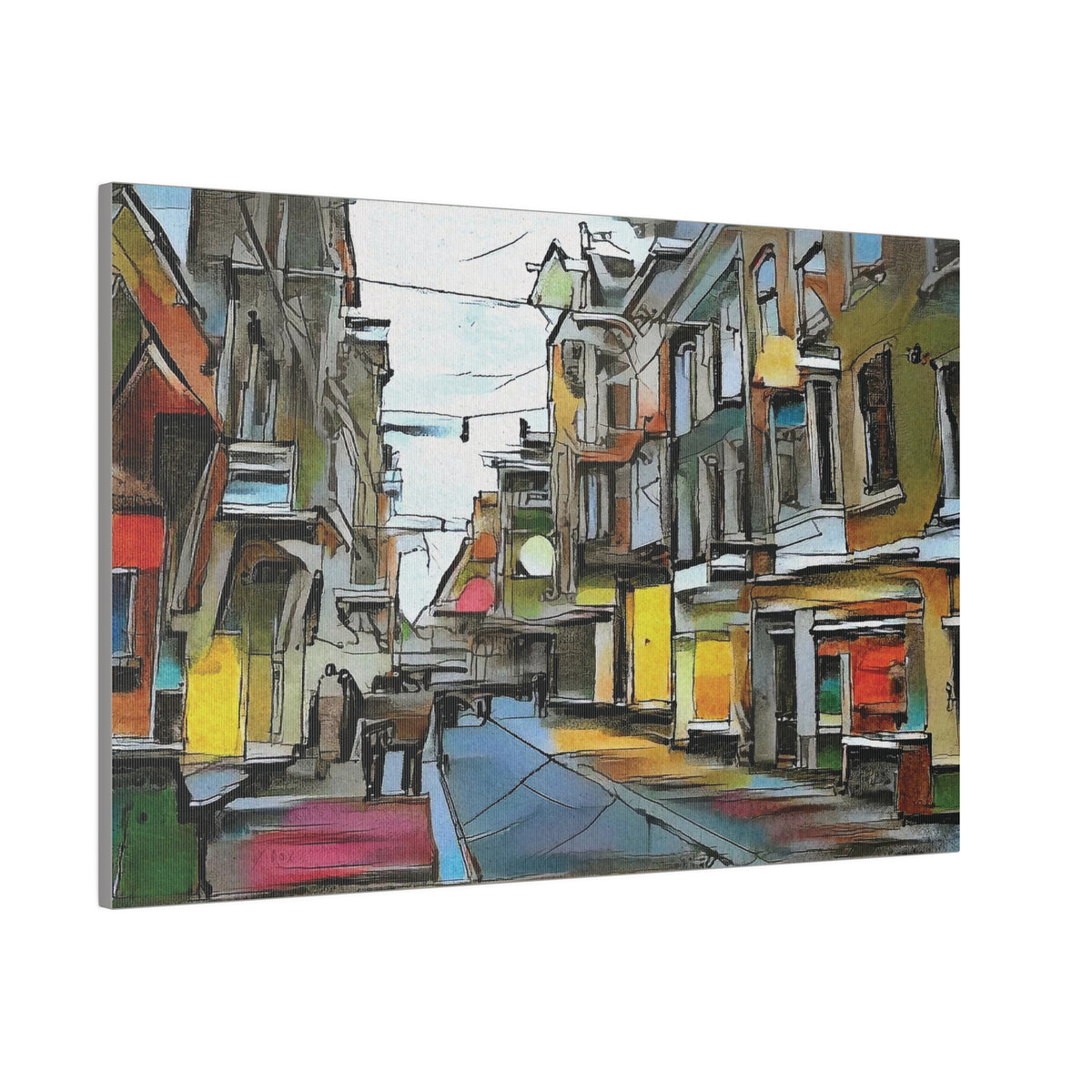 On The High Street Canvas Printify
