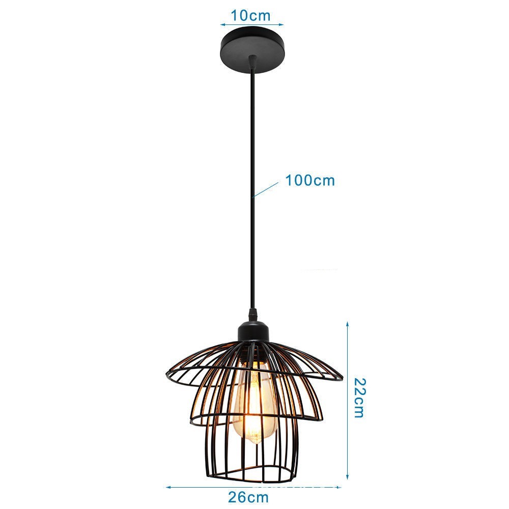 Chandelier Art Straw Hat Living Room Creative