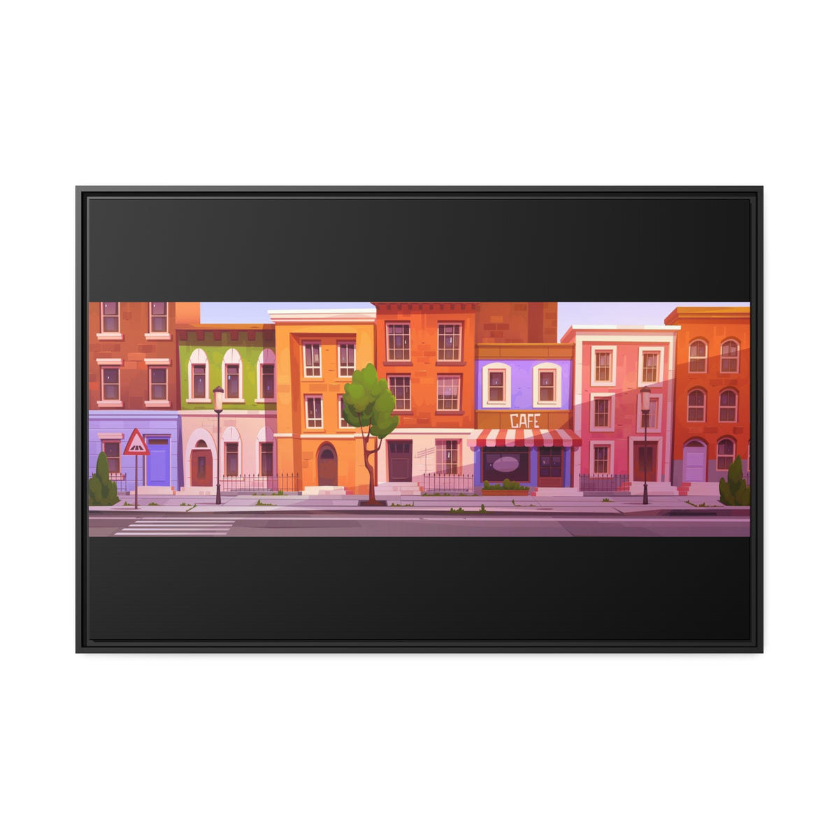 Notting Hill Matte Canvas, Black Frame Printify