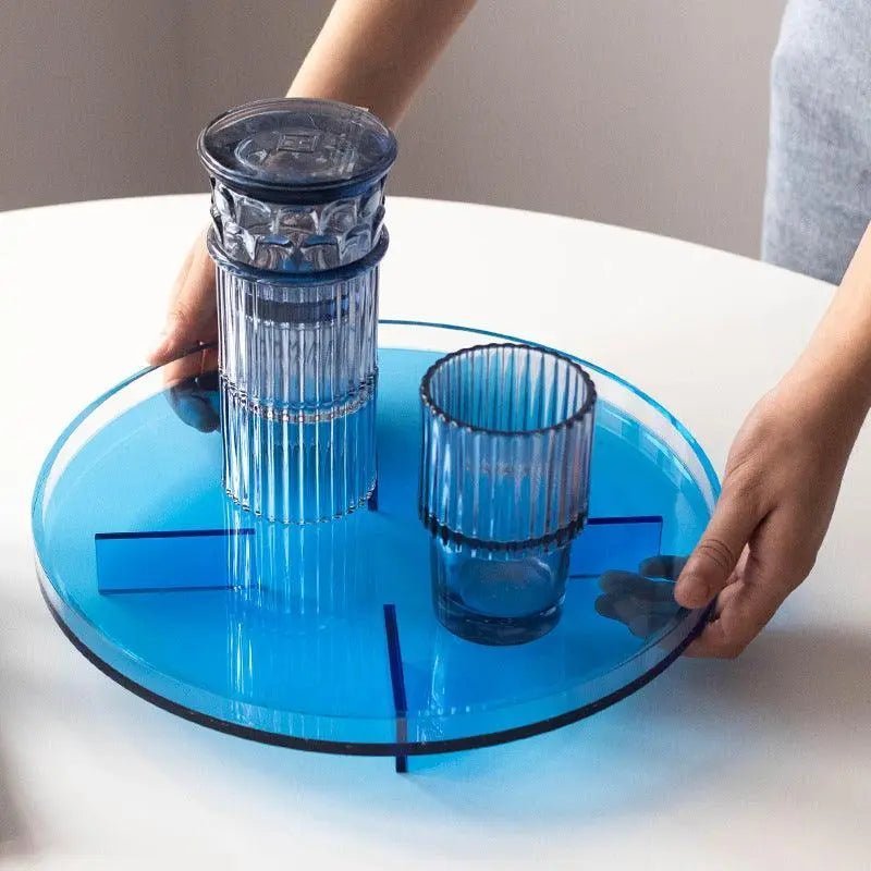 Acrylic Color Round Tray Ins Tray - Londecor