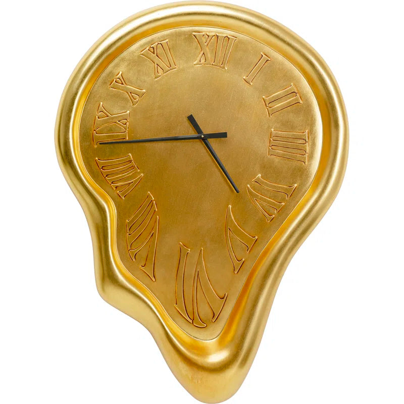 Big Drop Gold Wall Clock