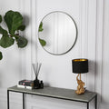 Round Framed Wall Mounted Mirror