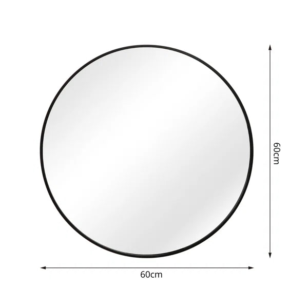 Round Framed Wall Mounted Mirror