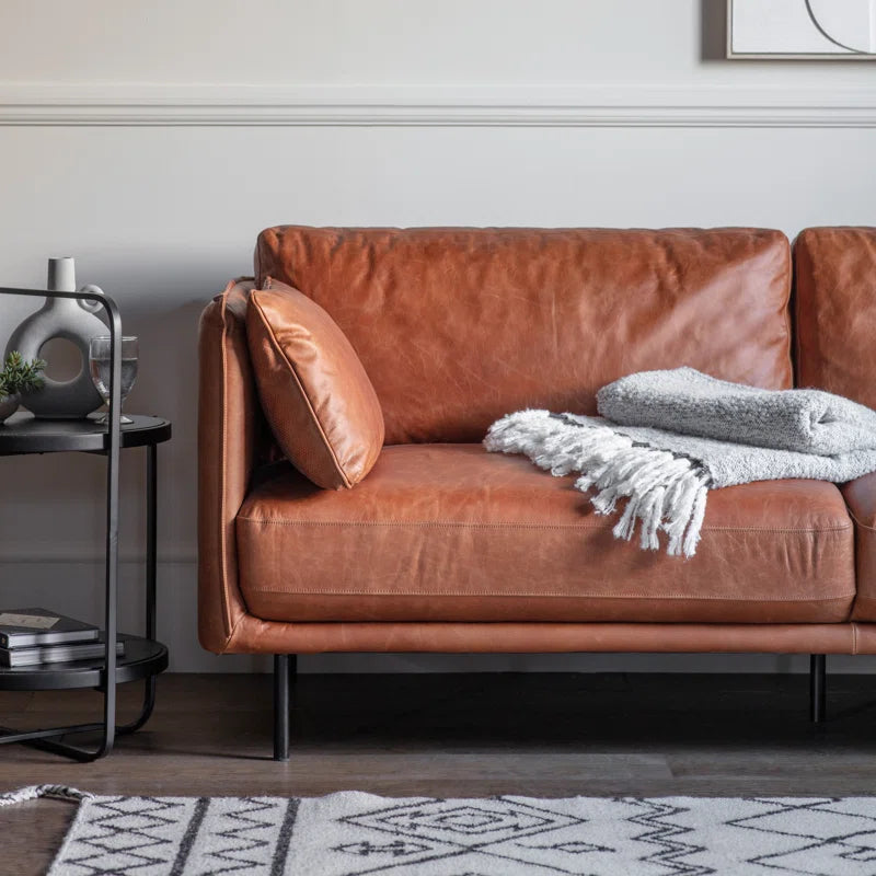 Barbuda Genuine Leather 3 Seater Sofa
