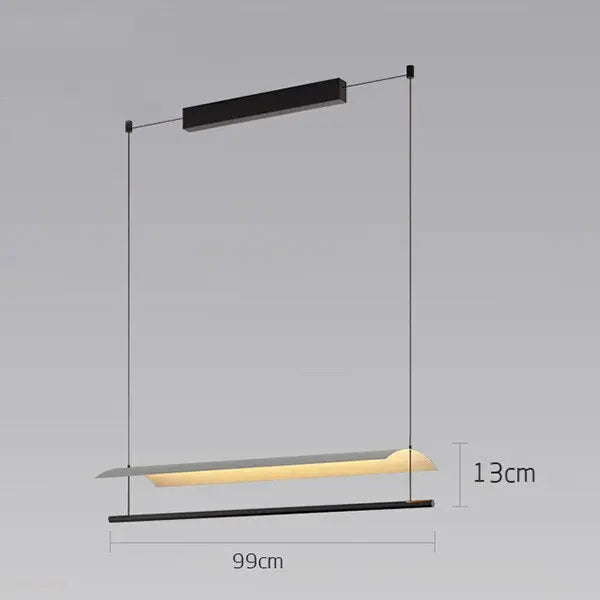 Modern Scandinavian Hanging Light Restaurant Bar Kitchen Pendant Lights Designer Indoor Minimalist Long Office Chandelier Lamp Londecor