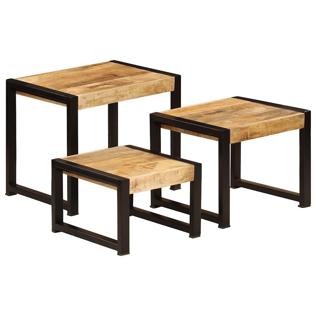 Solid Mango Wood Tables 3 pcs
