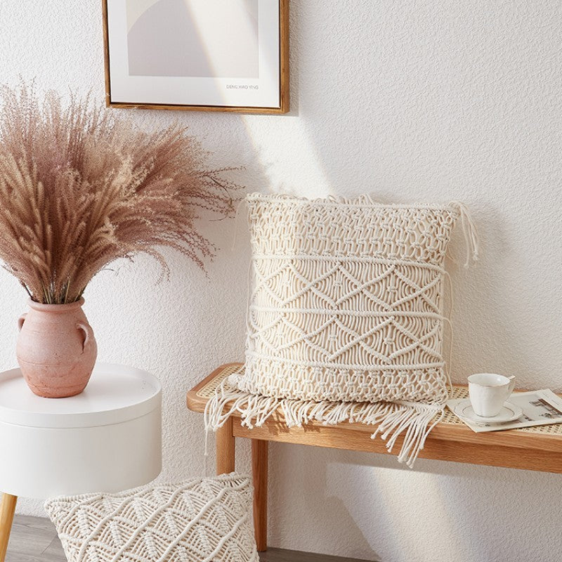 Bohemian Pillow Hand-woven Sofa Cushion