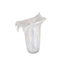 Luxury colorful crystal vase, made from K9 white crystal, 28x26x35cm, hand-crafted, perfect for home decoration.