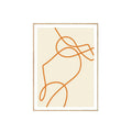 Abstract Lines Orange I-0