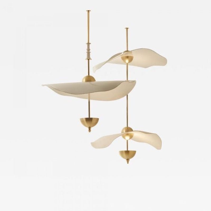 Acrylic Lotus Leaf Chandelier