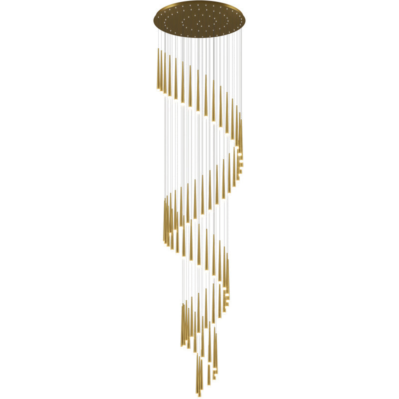Minimalist Living Room Long Chandelier