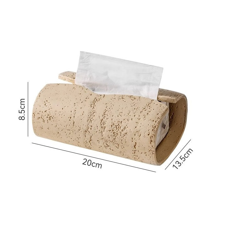Product information: Material: Resin Style: light luxury Packing list: Paper box * 1 Product Image: Stone Paper Box