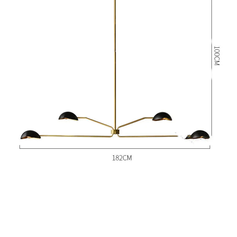 Minimalist Full Copper Creative Fashion Chandelier Londecor