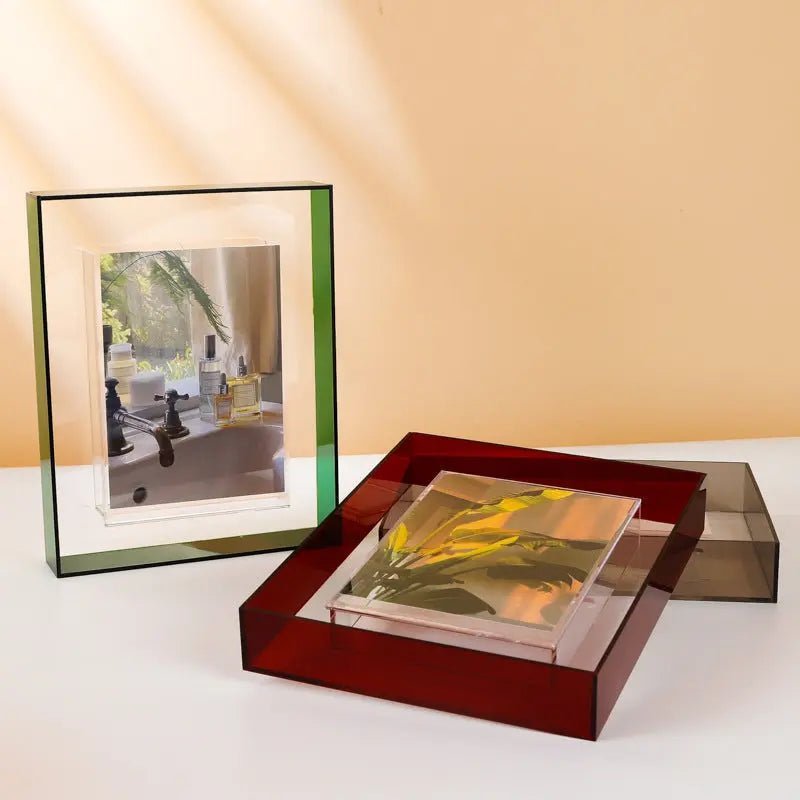 Londecor Clear Acrylic Photo Frame – Modern Rectangular Picture Frame for Home or Office - Londecor
